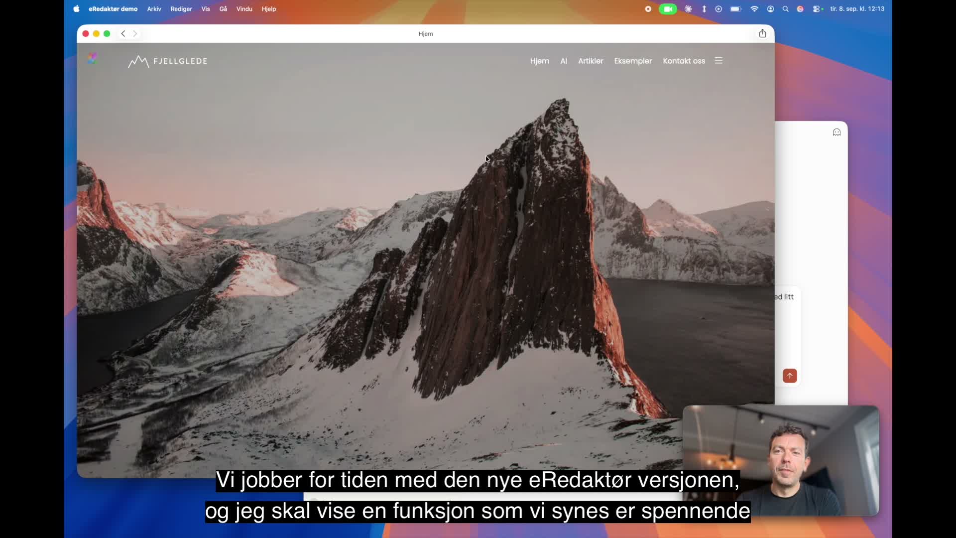 Forhåndsvisning av demovideo