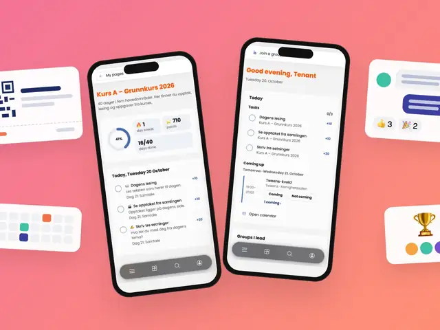 Oktober: kurs, billetter, chat og en plattform laget for mobil
